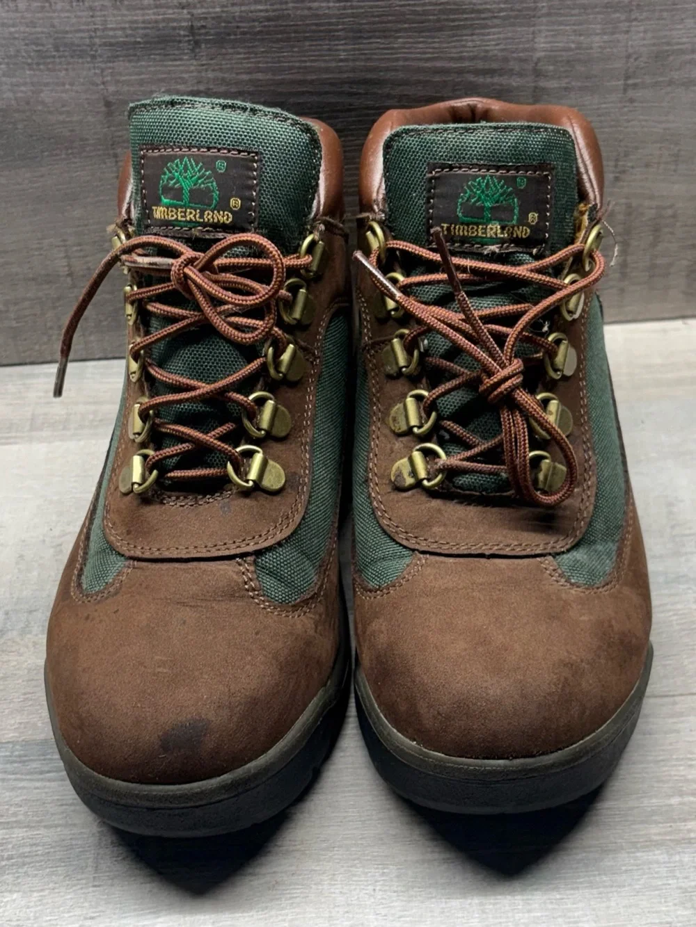 Timberland Field Boots Beef & Broccoli 🐄 🥦 Boys Size 4